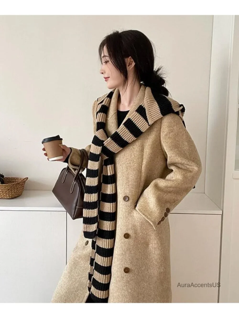 Knitted Shawl Wrap Women Cashmere Blend Pashmina Scarf Cardigan Shoulder Top